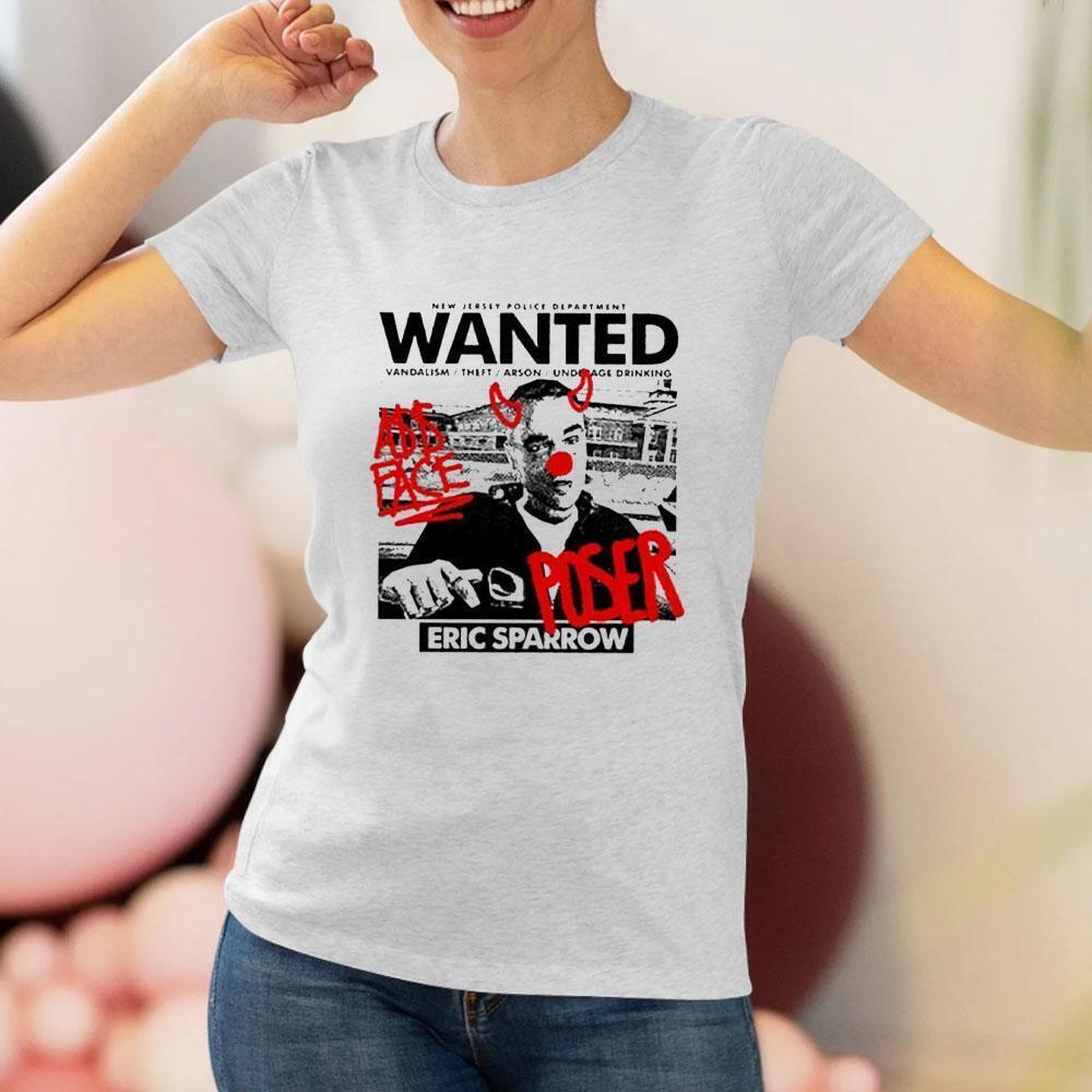 Eric Sparrow New Jersey Police Department Wanted Vandalism Theft Tshirt